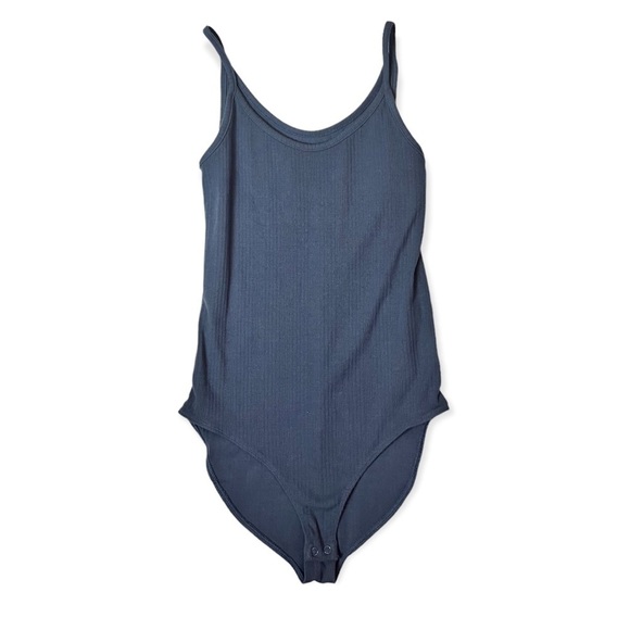 Gap Womens Blue Ribbed BodySuit Small - Picture 1 of 3